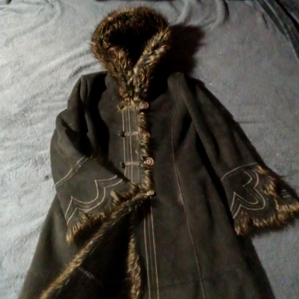 Extremely long, Jessica Coat. (winter) BLACK size 10